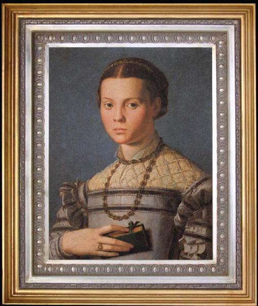 Agnolo Bronzino Portrait of a Little Gril with a Book